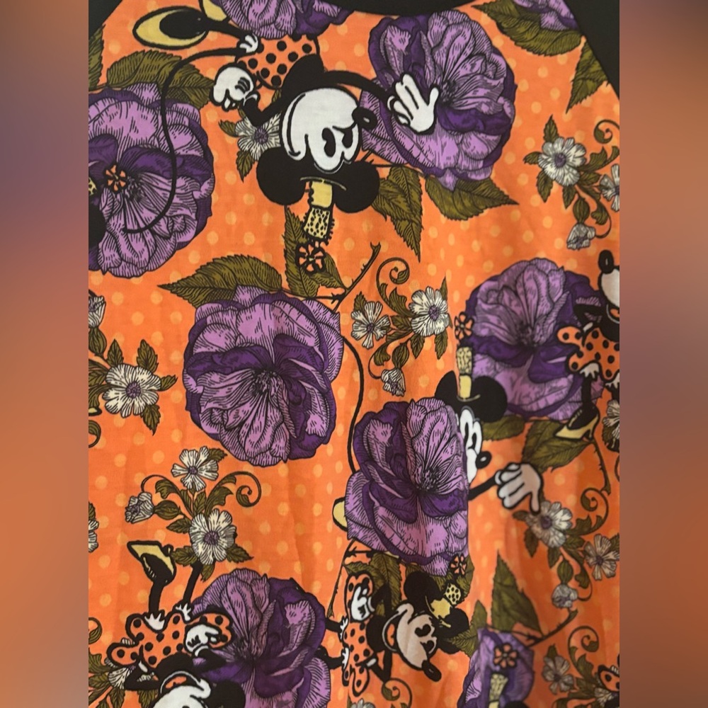 Disney Lularoe Minnie Randy Raglan Top 3XL NWT - Picture 5 of 5
